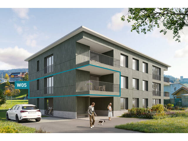 Immobilie in Wolfurt - Ruhig wohnen, zentrumsnah leben. 2-Zimmer-Terrassenwohnung W05 - Bild 0