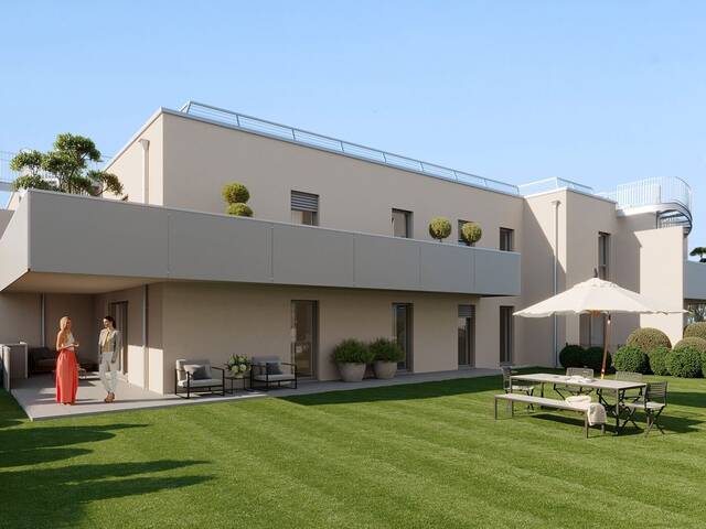 Immobilie in Haid - Baustart erfolgt: Lichtdurchflutete Gartenwohnung mit großzügiger Südwest-Terrasse - B05 - Bild 1