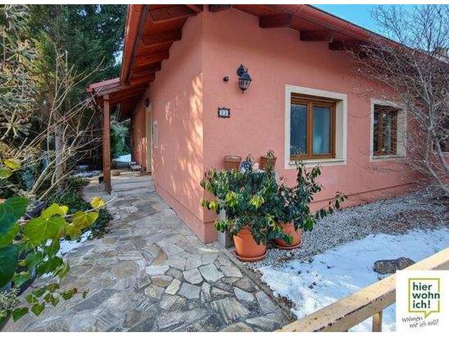 Immobilie in Tribuswinkel - Moderner Bungalow für mediterranes Lebensgefühl in Tribuswinkel: 4 Zimmer, Terrasse, Garten & Pool - Bild 0