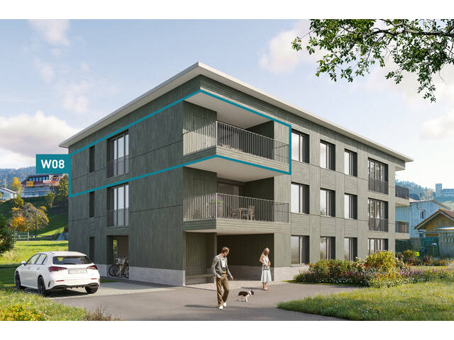 Immobilie in Wolfurt - Ruhig wohnen, zentrumsnah leben. 2-Zimmer-Dachgeschosswohnung W08 - Bild 0