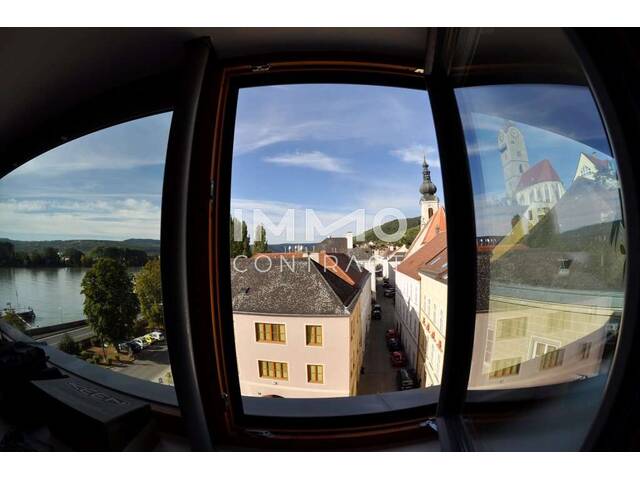 Immobilie in Stein an der Donau - 88,46qm Panorama-Dachterrassenwohnung in Stein, Donaublick, Lift, DPU-fußläufig - Bild 4