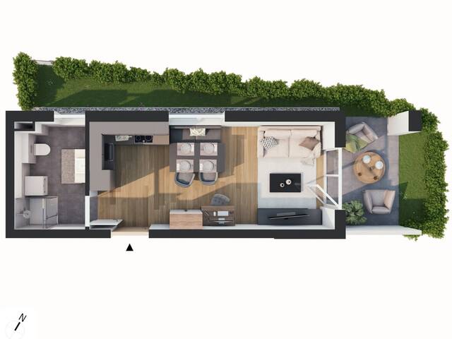 Immobilie in Jenbach - Hochwertige 1-Zimmer Neubau-Gartenwohnung EW02 - Bild 0