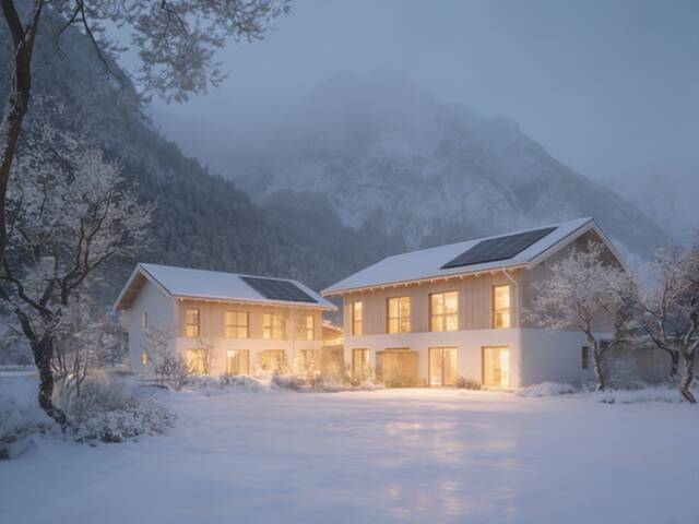 Immobilie in Leutasch - Panorama-Doppelhaushälften an der Loipe in Leutasch - Bild 0