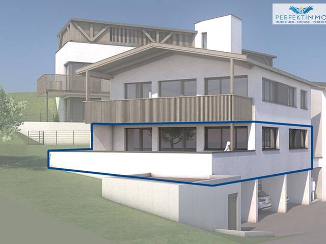 Immobilie in Strengen - Neubau: Wohnen mit Rifflerblick - Terrassenwohnung Top 1 - wohnbaugefördert! - Bild 1