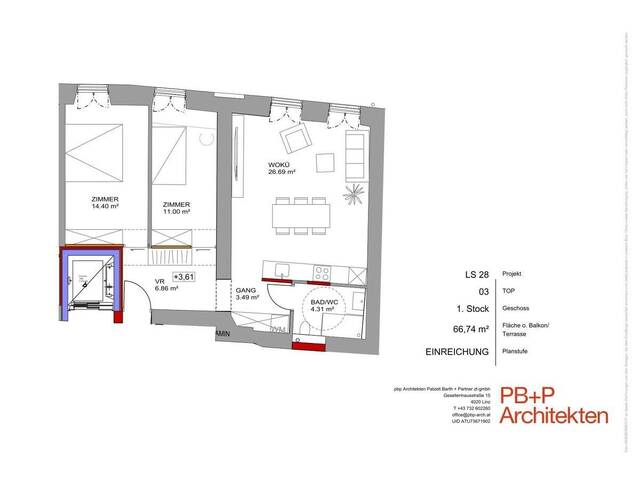 Immobilie in Braunau am Inn - Geräumige 3-Zimmer Wohnung in der traumhaften Braunau Altstadt - Bild 2