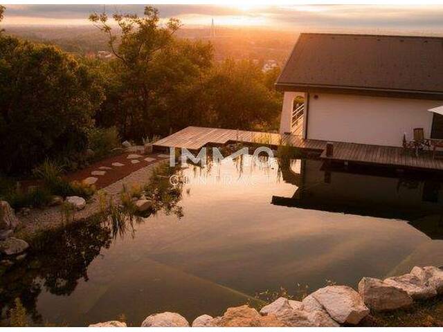 Immobilie in Hainburg an der Donau - Fernblick Refugium am Hexenberg - Exklusive Architektenvilla in Besthanglage mit Schwimmteich und Gästehaus - Bild 2