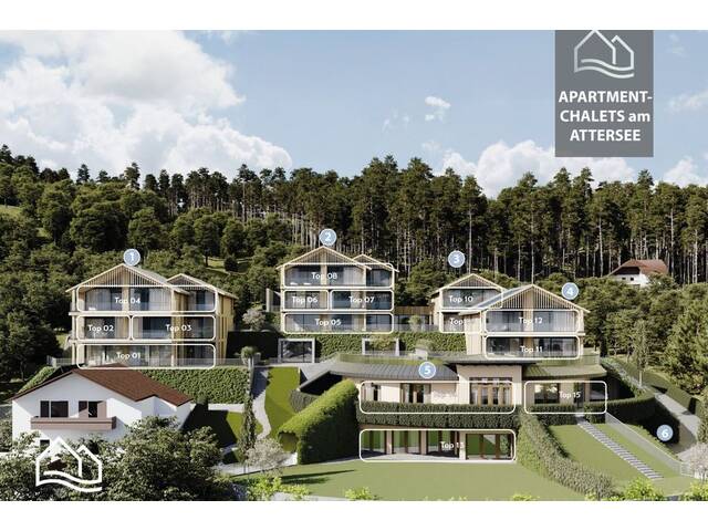 Immobilie in Nußdorf am Attersee - PROVISIONSFREI - Exklusive Apartment-Chalets am Attersee in Nußdorf - Bild 4