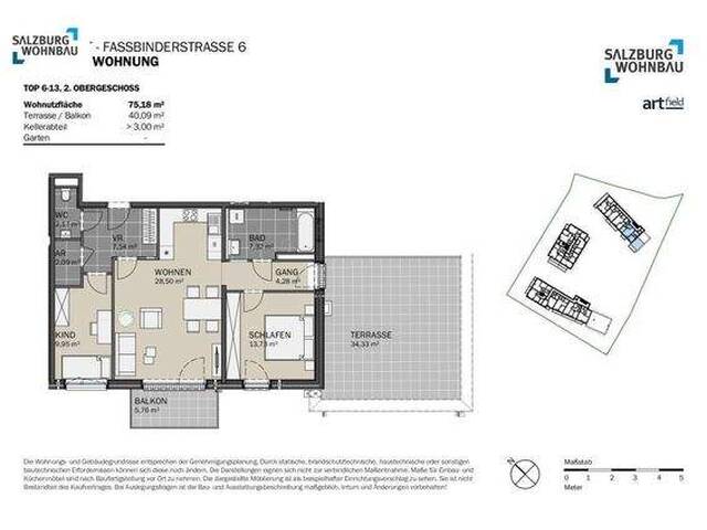 Immobilie in Neumarkt am Wallersee - Neubau: Sonnige Wohnung mit Dachterrasse! - Bild 1