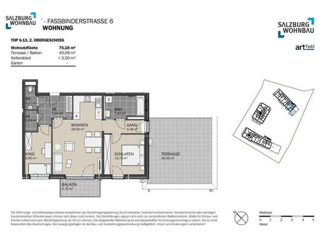 Immobilie in Neumarkt am Wallersee - Neubau: Sonnige Wohnung mit Dachterrasse! - Bild 2