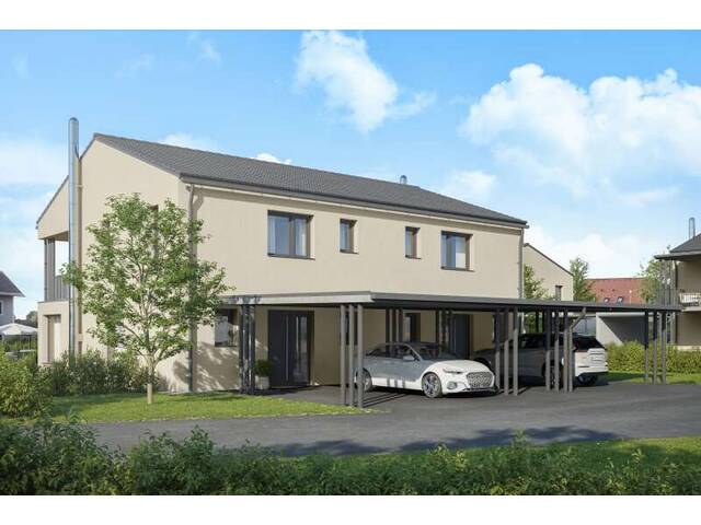 Immobilie in Mureck - Schlüsselfertige Neubau- Doppelhaushälfte in sehr guter Lage mit Terrasse und Eigengarten sowie zwei eigene Carports - Bild 1