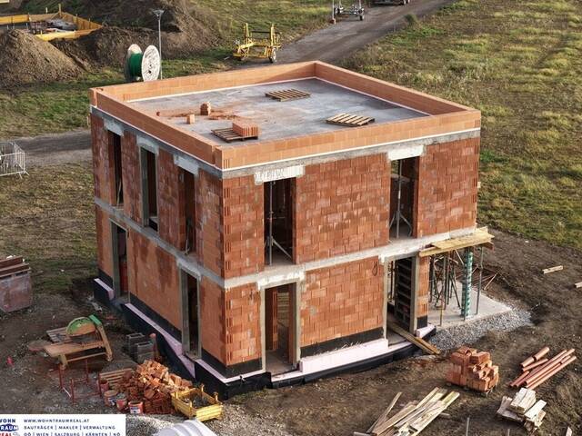 Immobilie in Amstetten - aktion 2026 - ausbauhaus rohbau | beispielhaus 122 m² € 142.740 | kein grundstück | 10 % eigenmittel möglich | fixzins teilweise unter 3 % - Bild 0