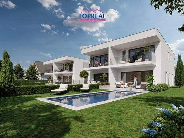 Immobilie in Edt - EDT-Living - Exklusive Luxus-Doppelhaushälfte mit Pool, Panorama-Glasfronten und traumhafter Nähe zur Traun - Haus 4 - Bild 0