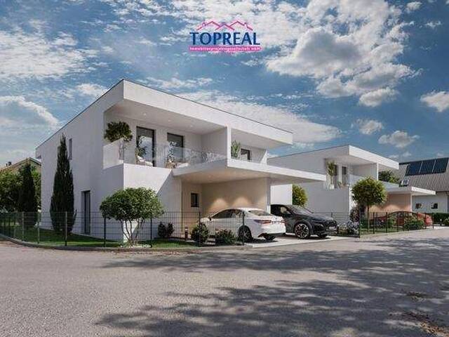 Immobilie in Edt - EDT-Living - Exklusive Luxus-Doppelhaushälfte mit Pool, Panorama-Glasfronten und traumhafter Nähe zur Traun - Haus 3 - Bild 0