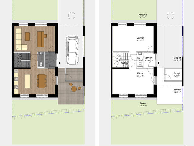 Immobilie in Tschagguns - 4-Zimmer Doppelhaushälfte in Tschagguns - Bild 3