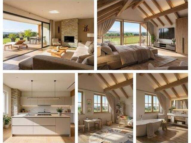 Immobilie in Garsten - Randlage Garsten/Steyr - Schönes Musterhaus in Holzriegelbauweise mit Grundstück - Bild 0