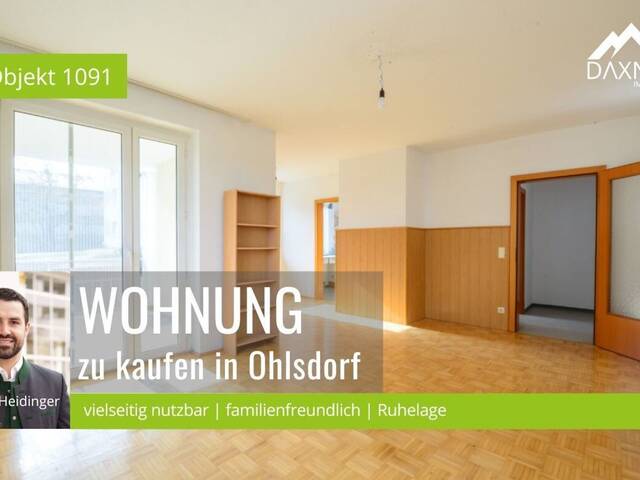 Immobilie in Ohlsdorf - Vielseitig nutzbare 3-Zimmer-Wohnung in Ruhelage - Bild 0