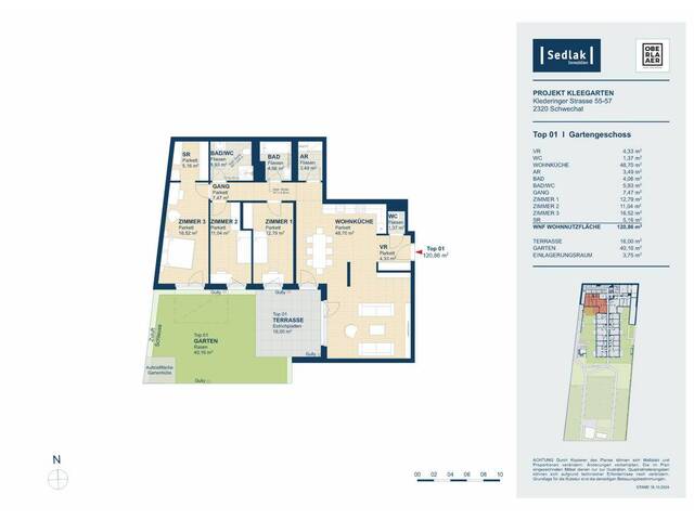 Immobilie in Kledering - Das perfekte Familienzuhause: Großzügige 4 Zimmer Gartenwohnung mit viel Platz_T1_PROVISIONSFREI! Kleegarten - Bild 3
