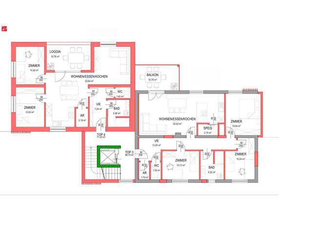 Immobilie in Pischelsdorf in der Steiermark - POVISIONSFREI: Erstbezug helle 4-Zimmer-Wohnung mit Grünblick - Bild 2