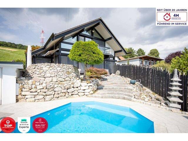 Immobilie in Maria Gugging - Exklusives HUF Architektenhaus in Maria Gugging! Anzahlung 450.000,00 Euro diskret & direkt vom Eigentümer finanzieren! (ohne Bonitätsnachweis) - Bild 0