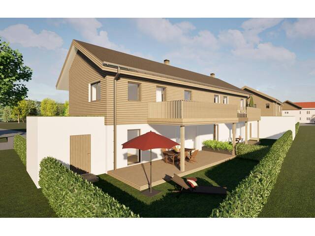 Immobilie in Lamprechtshausen - Neubauprojekt LakeLiving Holzöstersee 1 Einfamilienhaus & 2 Doppelhaushälften - Bild 1