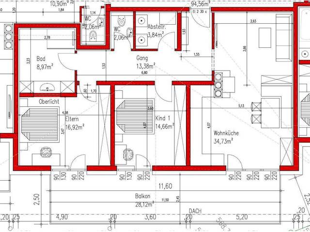 Immobilie in Wiesing - Sonnige Dachgeschosswohnung mit Südbalkon - Bild 2