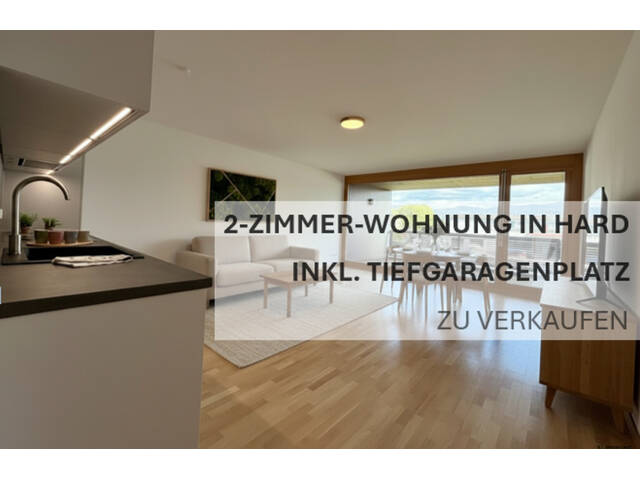Immobilie in Hard - PRIVATVERKAUF: 2-Zimmer-Wohnung in Hard inkl. Tiefgaragenplatz - Bild 0