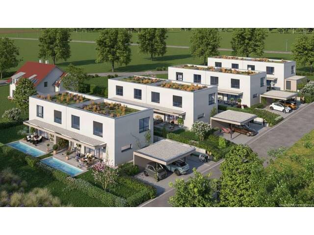 Immobilie in Pasching - Doppelhaushälfte in Pasching-Thurnharting - Sonne, Ruhe, Ausblick | DH4 - Bild 1