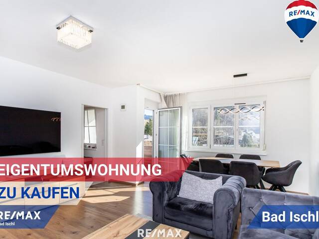 Immobilie in Bad Ischl - Modern sanierte 3-Zimmer-Eigentumswohnung mit sonniger Loggia und Flussblick - Bild 0