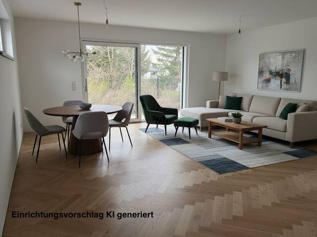 Immobilie in Theresienfeld - Topmoderne Doppelhaushälfte Haus 4, belagsfertig, hochwertige Ausstattung mit Vaillant Wärmepumpe, Internorm Fenster, gelegen am Ende einer Sackgasse - Bild 1