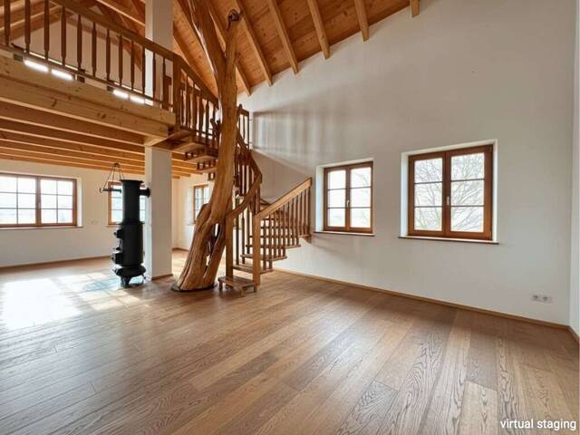 Immobilie in Neukirchen an der Enknach - Neuwertiges Landhaus-Juwel: Architektur mit Einliegerwohnung in idyllischer Bachlage | NEUKIRCHEN AN DER ENKNACH - Bild 0