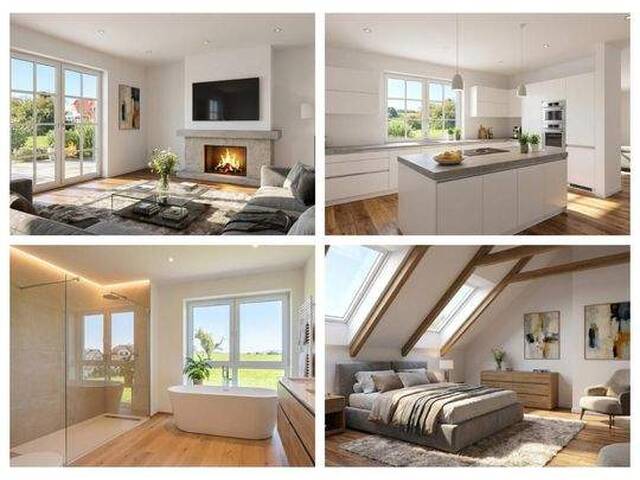 Immobilie in Garsten - Garsten - Schönes Musterhaus in Holzriegelbauweise mit Grundstück - Bild 0