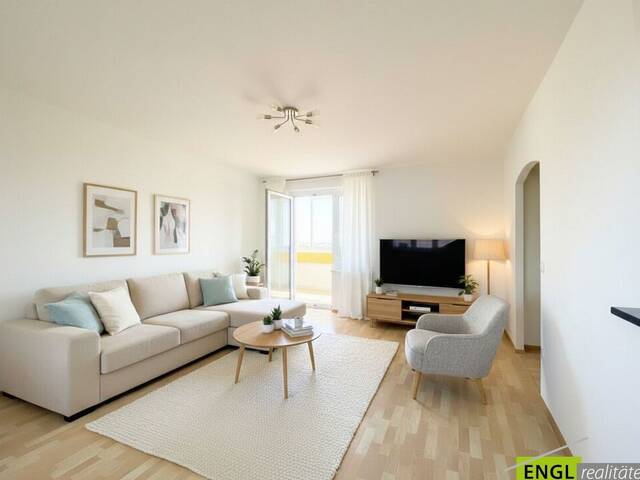 Immobilie in Maria Enzersdorf - Sehr gepfegte 2 Zimmerwohnung mit Loggia und KFZ-Abstellplatz in zentraler Lage und Fernblick - Bild 0