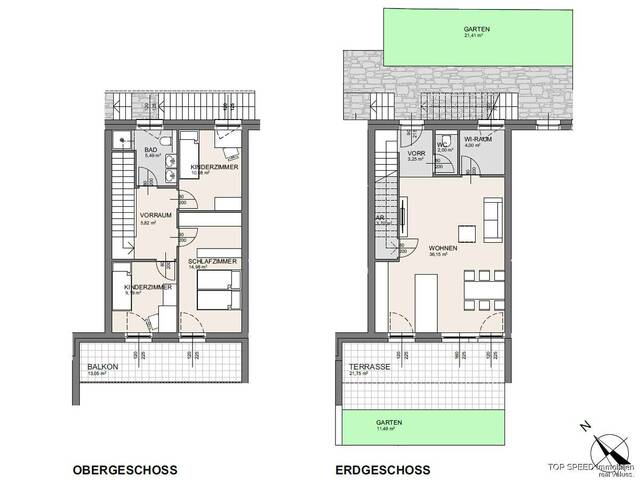 Immobilie in Bischofshofen - Helle Familienwohnung mit Garten, Terrasse und Balkon in schöner Lage - Bild 3