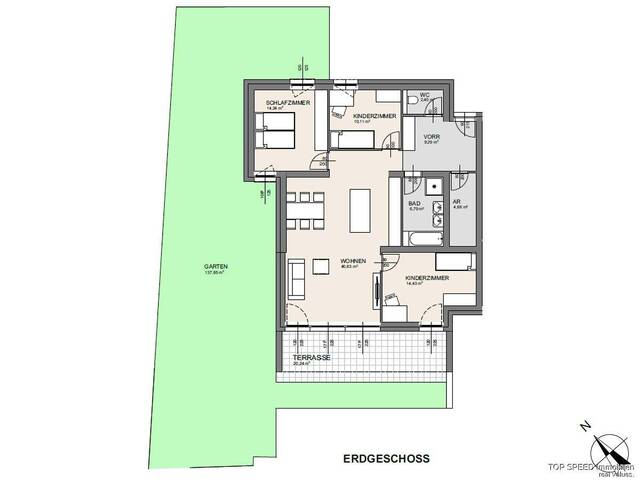 Immobilie in Bischofshofen - Moderne 4 - Zimmer Gartenwohnung mit Terrasse und großem Garten - Bild 3