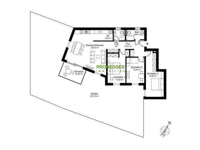 Immobilie in Oberalm - NEUBAUPROJEKT: PRÖLLHOFSTRASSE | OBERALM - 4 Zimmer Gartenwohnung - PROVISIONSFREI! - Bild 3