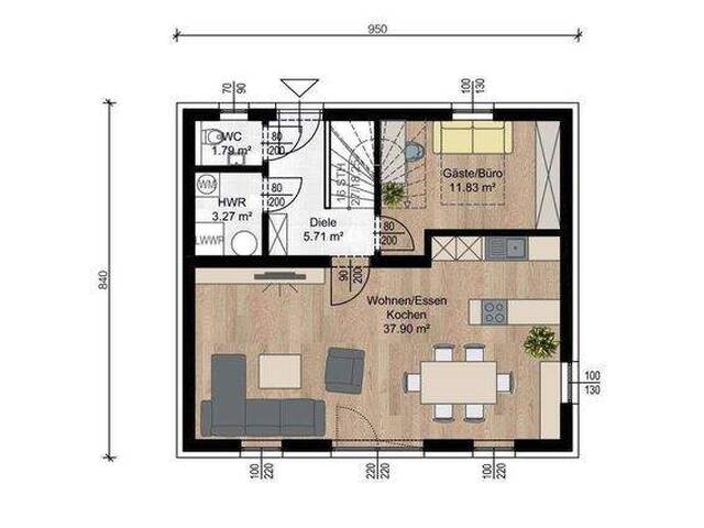 Immobilie in Ravelsbach - BAUMEISTER-UNIKAT STATT FERTIGHAUS: Aktionshaus LENA & Grund monatlich schon ab € 1.597,-* - Bild 2