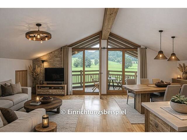 Immobilie in Aurach bei Kitzbühel - Dachgeschoss-Apartment mit schönem Ausblick - Bild 3