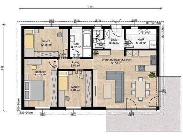 Immobilie in Kirchberg am Wagram - BAUMEISTER-UNIKAT STATT FERTIGHAUS: Aktionshaus CAROLA & Grund monatlich schon ab € 1.586,-* - Bild 2