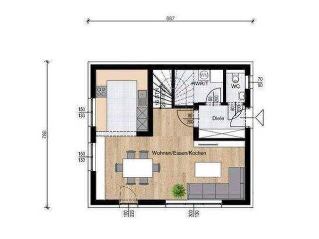 Immobilie in Zwentendorf an der Donau - BAUMEISTER-UNIKAT STATT FERTIGHAUS: Aktionshaus TANJA & Grund monatlich schon ab € 1.732,-* - Bild 2