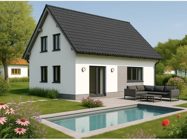 Immobilie in Guntersdorf - BAUMEISTER-UNIKAT STATT FERTIGHAUS: Aktionshaus TANJA & Grund monatlich schon ab € 1.511,-* - Bild 0