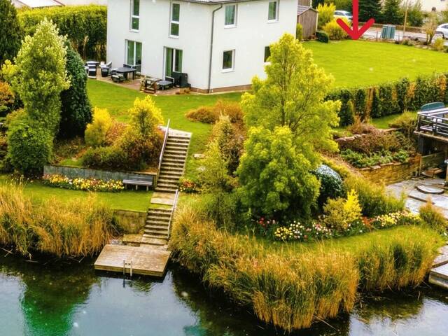 Immobilie in Leopoldsdorf - Stadtvilla mit privatem Seezugang | Wohnen nahe Wien - Bild 0