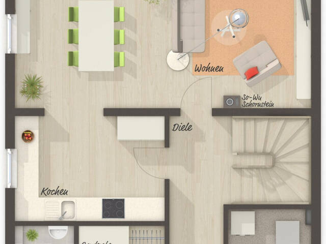 Immobilie in Koblach - Neubau Koblach - Stadtvilla 115 massiv gebaut - HAUS 3 - Bild 1