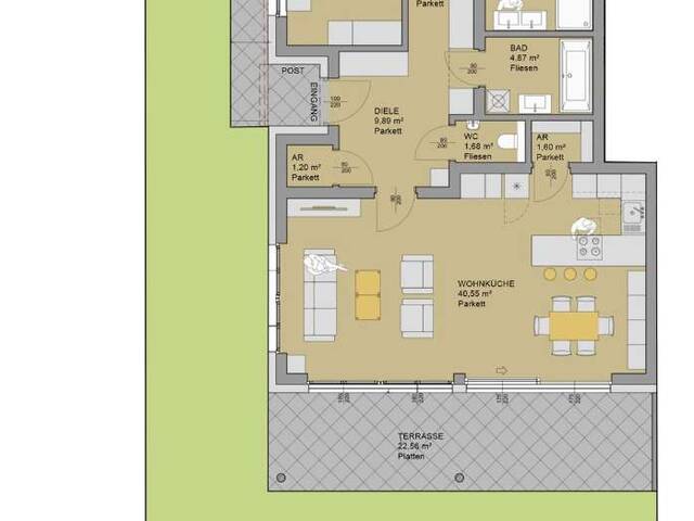 Immobilie in Vorchdorf - Erdgeschosswohnung mit Terrasse & Garten - Vorchdorf - Bild 4