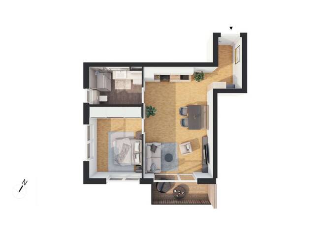 Immobilie in Längenfeld - Hochwertige 2-Zimmer Neubau-Wohnung mit Balkon (W08) - Bild 0