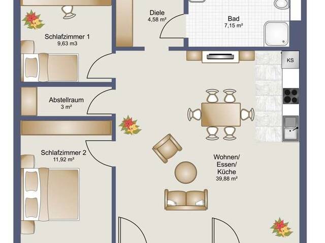 Immobilie in Weiler - Helle, moderne 3-Zimmerwohnung - Bild 1