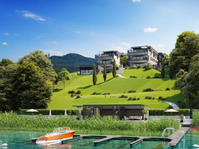 Immobilie in Maria Wörth - Exklusive See-Residenzen in erster Reihe am Wörthersee - privater Badeplatz & Bootsanlegeplätze - Bild 2