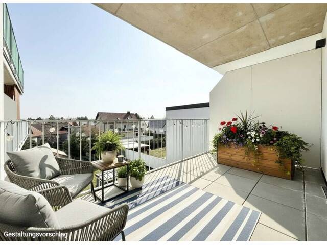 Immobilie in Leobersdorf - Moderne 2-Zimmer-Wohnung mit Balkon und Grünblick in Leobersdorf - stilvoll wohnen mit Komfort und Lebensqualität - Bild 0