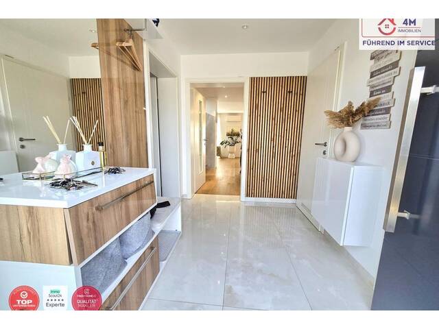 Immobilie in Pottendorf - Hochwertige Grünruhe Oase - Exklusive Doppelhaushälfte mit großem Garten, Designer Kamin und High End Küche nahe Wien! - Bild 4