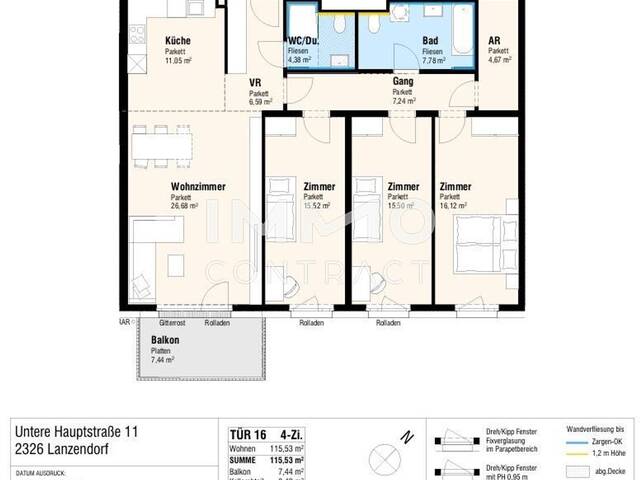 Immobilie in Lanzendorf - Erstbezug 4 Zimmer Wohnung - Bild 0