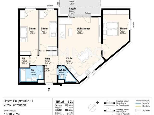 Immobilie in Lanzendorf - Großzügige 4 Zimmer Wohnung NEUBAU - Bild 1